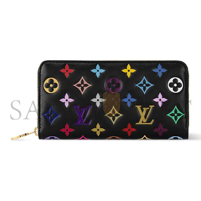 l**is V*t*n murakami x takashi zippy wallet m14096 (19.5*10.5*2.5cm)